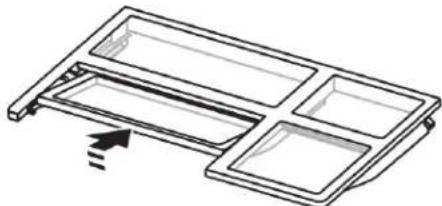 Crosley CRFHW256SZ - Pour réinstaller la tablette repliable : - 1