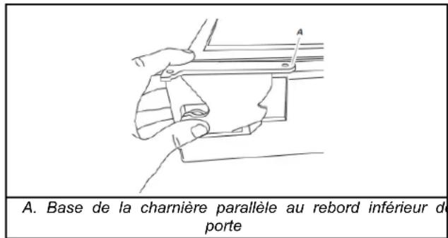 Crosley CRFHW256SZ - RéINITIALISATION DE LA CHARNIÈRE - 2