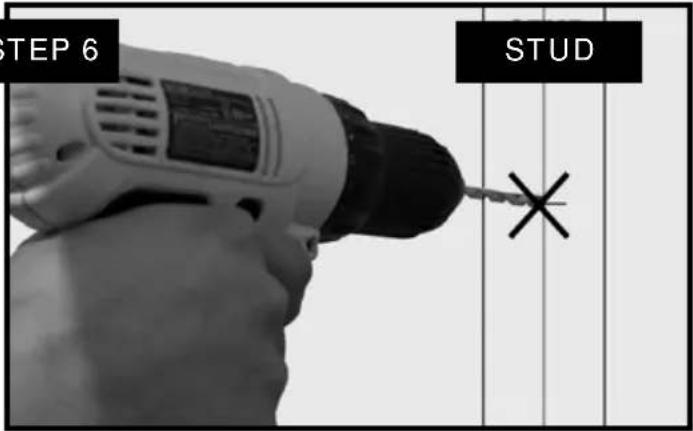 OmniMount POWER 55 - WOOD STUD INSTALLATION - 13