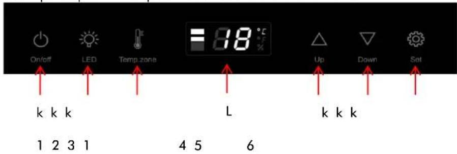 LeCépage AGK1052ZPV - Fonctions et température réglage - 1