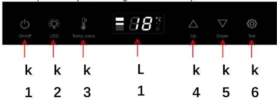 LeCépage AGK1052ZPV - Functions and temperature setting - 1