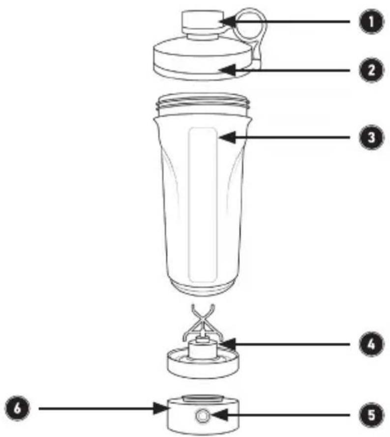 Arendo Protein Shaker 307930 - Detalles del producto - 1