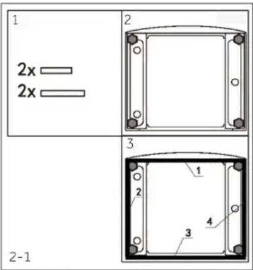 CANDY BR 414BL9-S - OPZIONALE: installare cuscinetti per la riduzione del rumore - 1