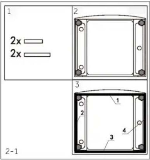 CANDY BR 414BL9-S - Entfernen der Transportbolzen - 1