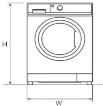 CANDY BR 414BL9-S - Dimensiones del producto - 1