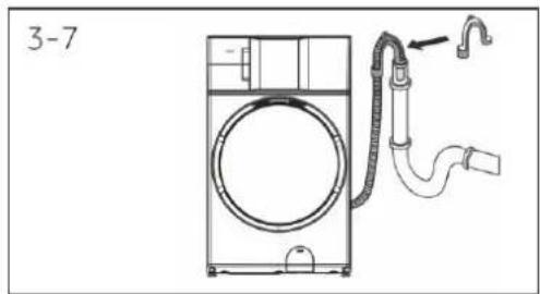 HAIER HWD180-BD12LGNU1 - Tuyau flexible de vidange à l'évier - 1