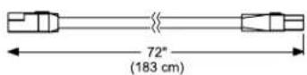 Dals Counterled Linear 9012CC - Cordons d'extensions compatibles (vendus séparément) : - 2