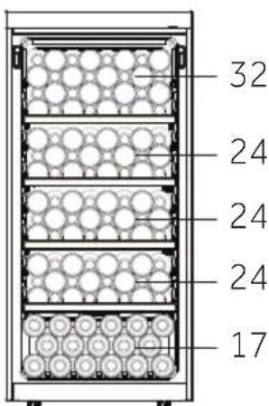 HAIER HWS127GGH1 - Wine bottle stacking - 7