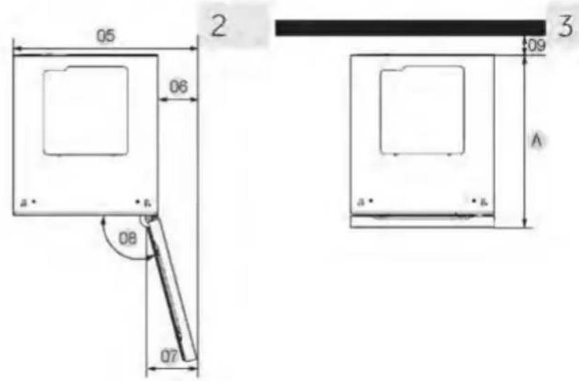 HAIER HWS127GGH1 - Prostorske zahteve - 2