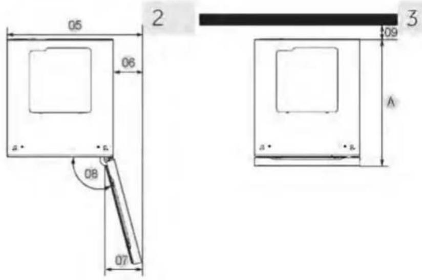 HAIER HWS127GGH1 - Requisitos de espaço - 2