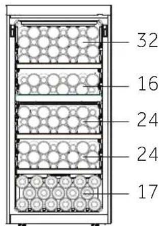 HAIER HWS127GGH1 - Wine bottle stacking - 5