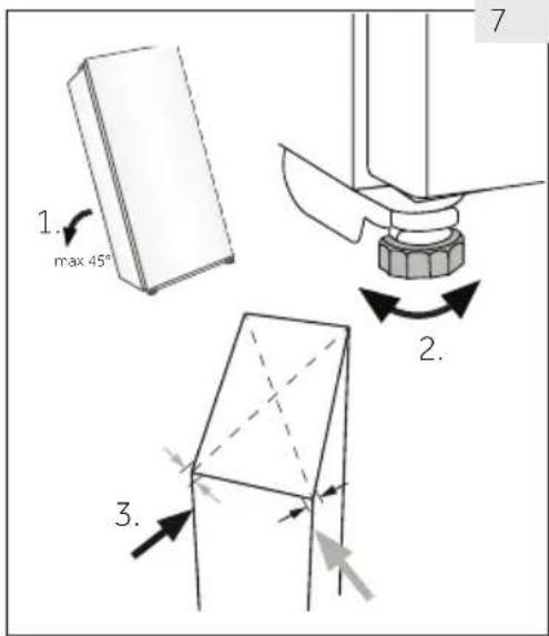 HAIER HWS127GGH1 - Aligning the appliance - 1