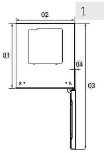 HAIER HWS127GGH1 - Space requirements - 1