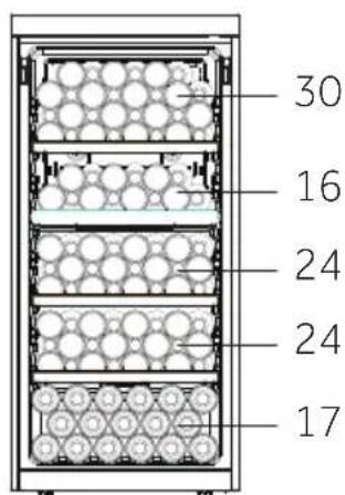 HAIER HWS127GGH1 - Wine bottle stacking - 8