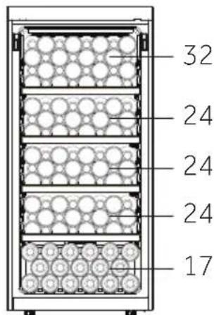 HAIER HWS127GGH1 - Wine bottle stacking - 4