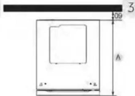 HAIER HWS127GGH1 - Requisitos de空間 - 3