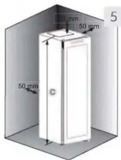 HAIER HWS127GGH1 - Benodigde ruimte - 4