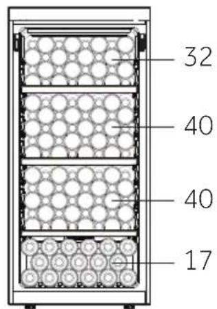 HAIER HWS127GGH1 - Wine bottle stacking - 3