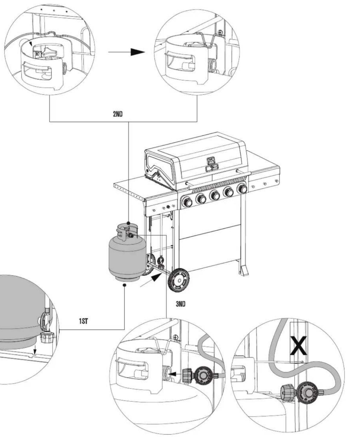 Char-Broil Performance 463351125 - ASSEMBLY / ASSEMBLAGE / ASAMBLEA - 2