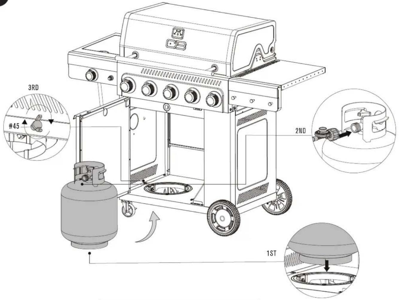 Char-Broil Performance FlavorMax 463463025 - ASSEMBLY / ASSEMBLAGE / ENSAMBLAJE - 1