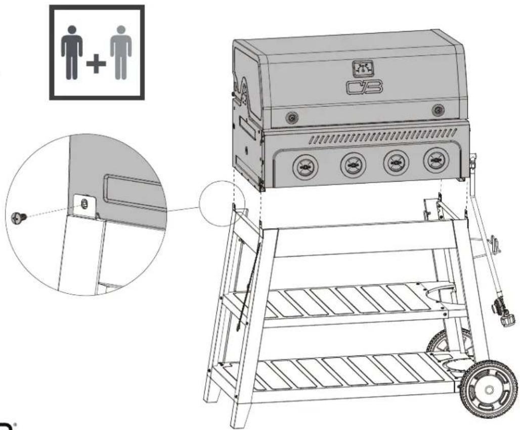 Char-Broil Performance FlavorMax - ASSEMBLY / ASSEMBLAGE / ENSAMBLAJE - 3