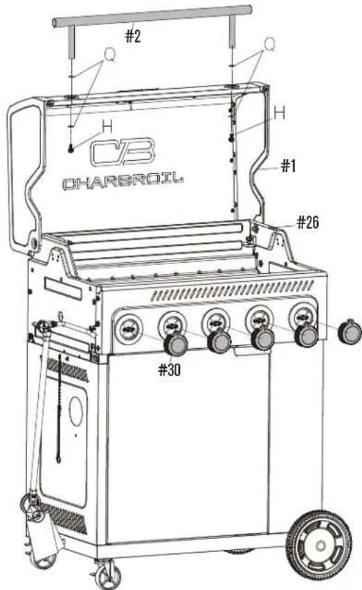 Char-Broil Performance FlavorMax 463463125 - ASSEMBLY / ASSEMBLAGE / ENSAMBLAJE - 5