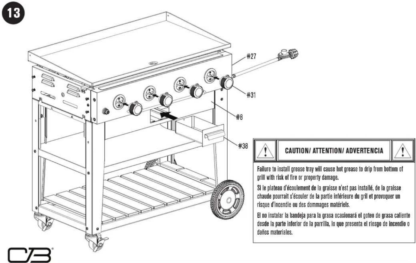 Char-Broil Performance 463259124 - ASSEMBLY / ASSEMBLAGE / ASSEMBLEA - 2