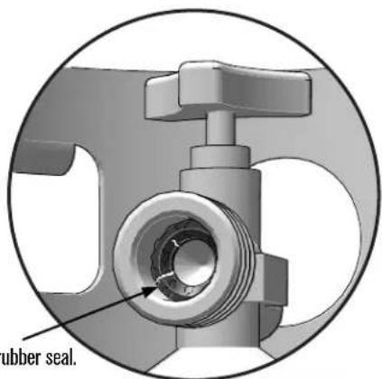 Char-Broil Performance FlavorMax 463348925 - LP GAS CYLINDER RUBBER SEAL INSPECTION. - 2
