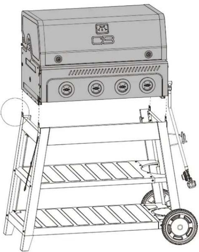Char-Broil Performance FlavorMax 463348925 - ASSEMBLY / ASSEMBLAGE / ENSAMBLAJE - 5