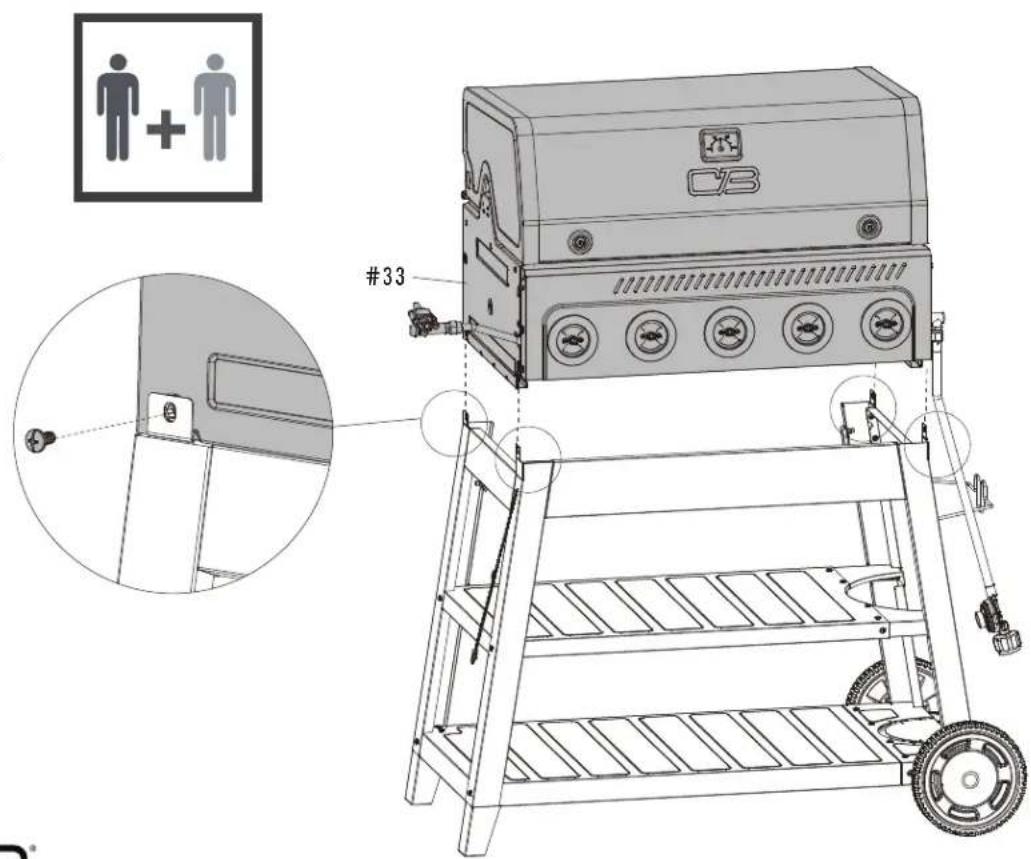Char-Broil Performance FlavorMax 463463525 - ASSEMBLY / ASSEMBLAGE / ENSAMBLAJE - 3