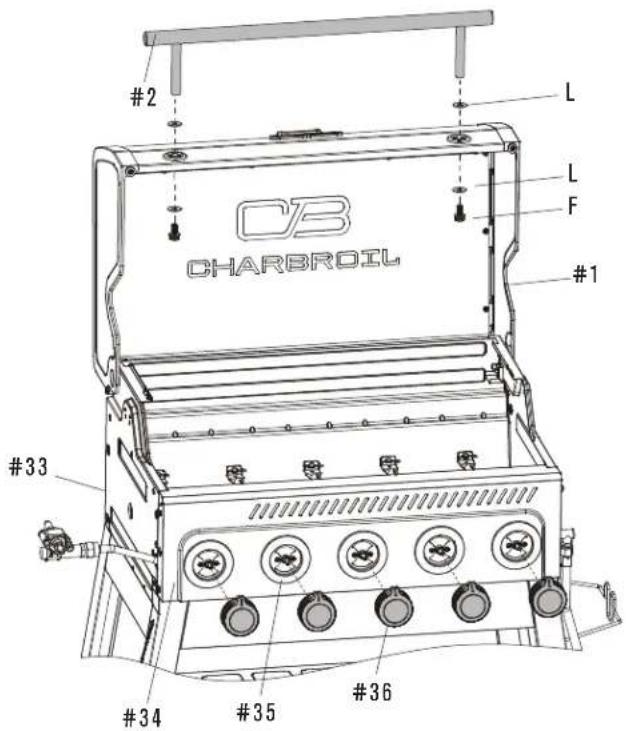 Char-Broil Performance FlavorMax 463463525 - ASSEMBLY / ASSEMBLAGE / ENSAMBLAJE - 3