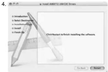 SILVERSTONE Noble Breeze NB02 - Connecting to Macintosh computers (for Mac OS X v10.3 and v10.4 only) - 4