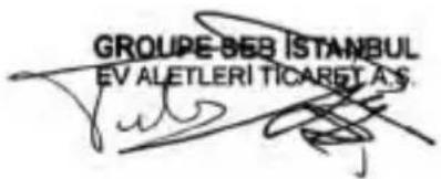 TEFAL Evidence GC5001 - FIRMA YETKILISININ: - 1