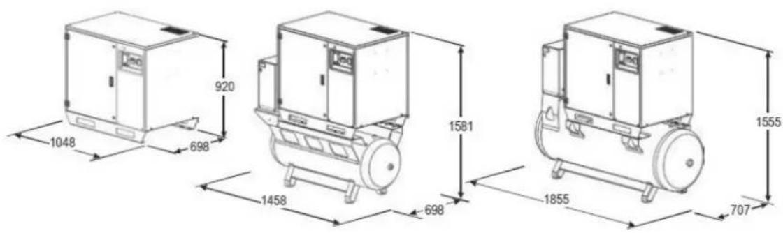 Airpress APZ 600-270 - DIMENSIONS - 1
