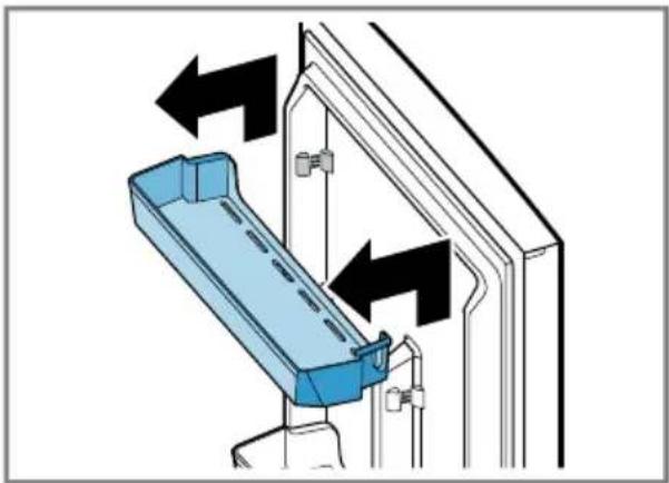 BOSCH KGN39NLEM8 - Removing door tray - 1
