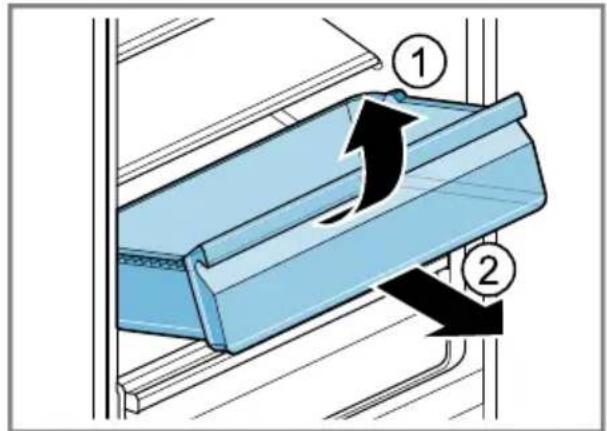 BOSCH KGN39NLEM8 - Removing the fruit and vegetable container - 1