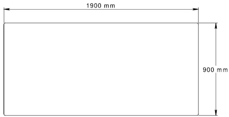 1900 mm 900 mm