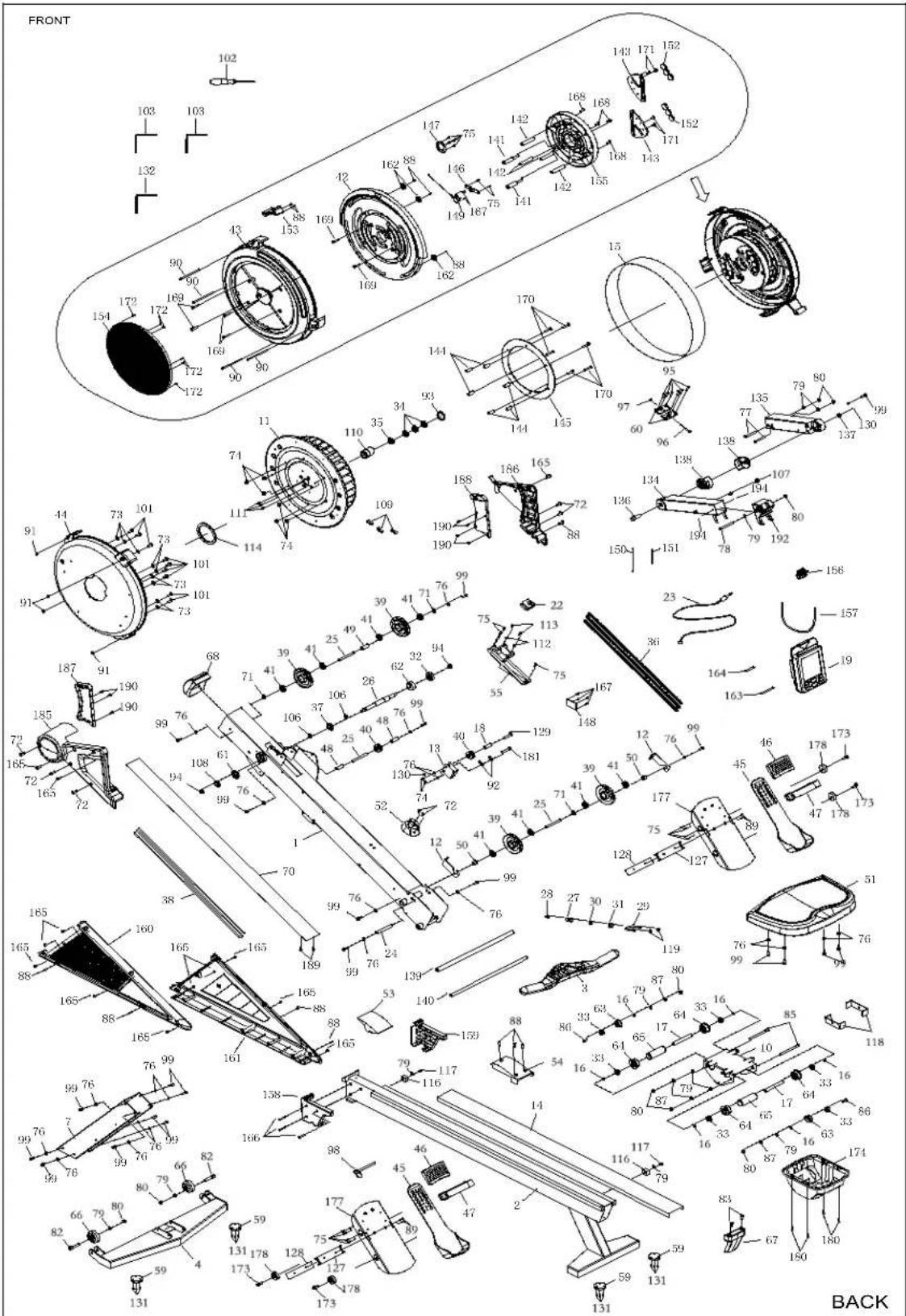 Sole Fitness SR300 - PLAN détaillé - 1