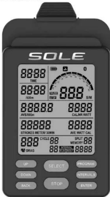 Sole Fitness SR300 - Boutons des fonctions - 1