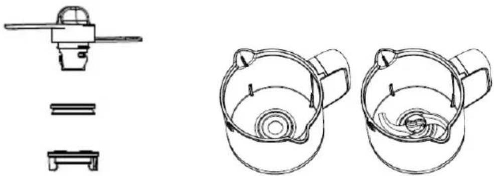 Luvion BabyBlend+ 6-in-1 - INSTALLING AND REMOVING THE BLADE - 1