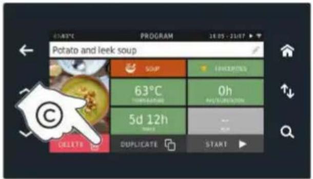 Unox EVEREO XEEC-1011-EPLS - E) Démarrer le programme choisi - 4