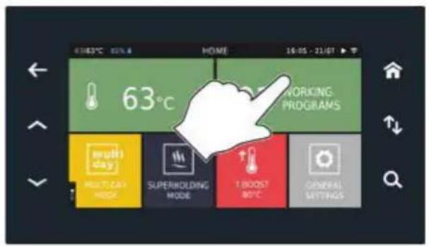 Unox EVEREO XEEC-1011-EPLS - B Pour charger un nouveau programme sur une plaque : - 1