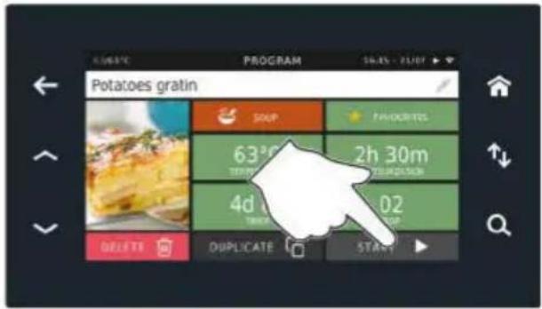 Unox EVEREO XEEC-1011-EPLS - Démarrer le programme en mode LISTE - 15