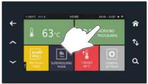 Unox EVEREO XEEC-0611-EPLS - B Pour charger un nouveau programme sur une plaque : - 1