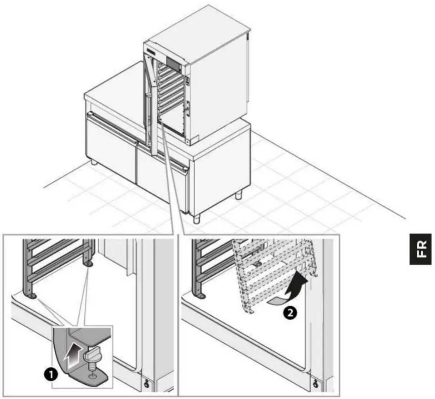 Unox EVEREO XEEC-0611-EPRS - Si des résidus alimentaires s'accumulent dans la chambre, nettoyez-la immédiatement pour éliminer le risque d'incendie. - 1
