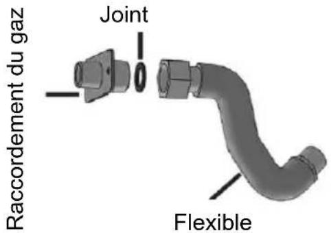 Raccordement du gaz Joint Flexible
