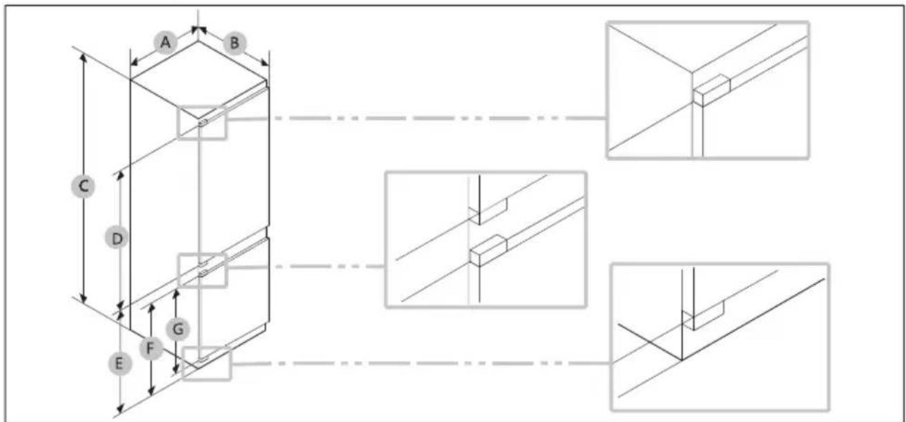 HAIER HBQW5518D - Dimensão do produto - 1