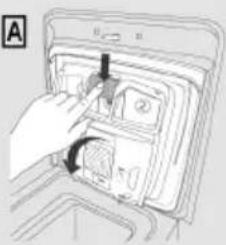 CANDY TCA474TM5-88 - Cleaning the detergent dispenser and its compartments - 1