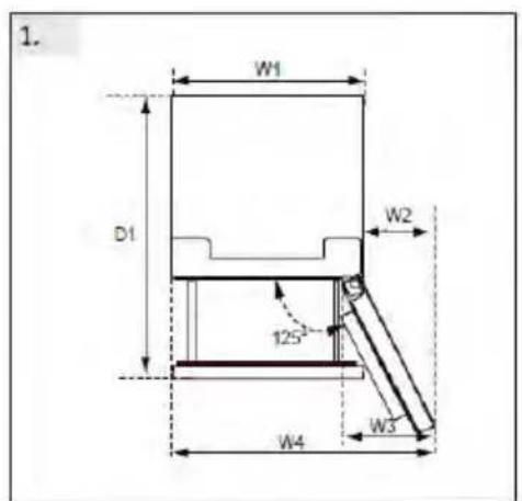 HAIER HTR3620CNPW - Platzbedarf für eine ausreichende Belüftung - 1