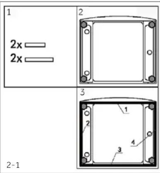 CANDY EY 210B8-S - OPZIONALE: installare cuscinetti per la riduzione del rumore - 1
